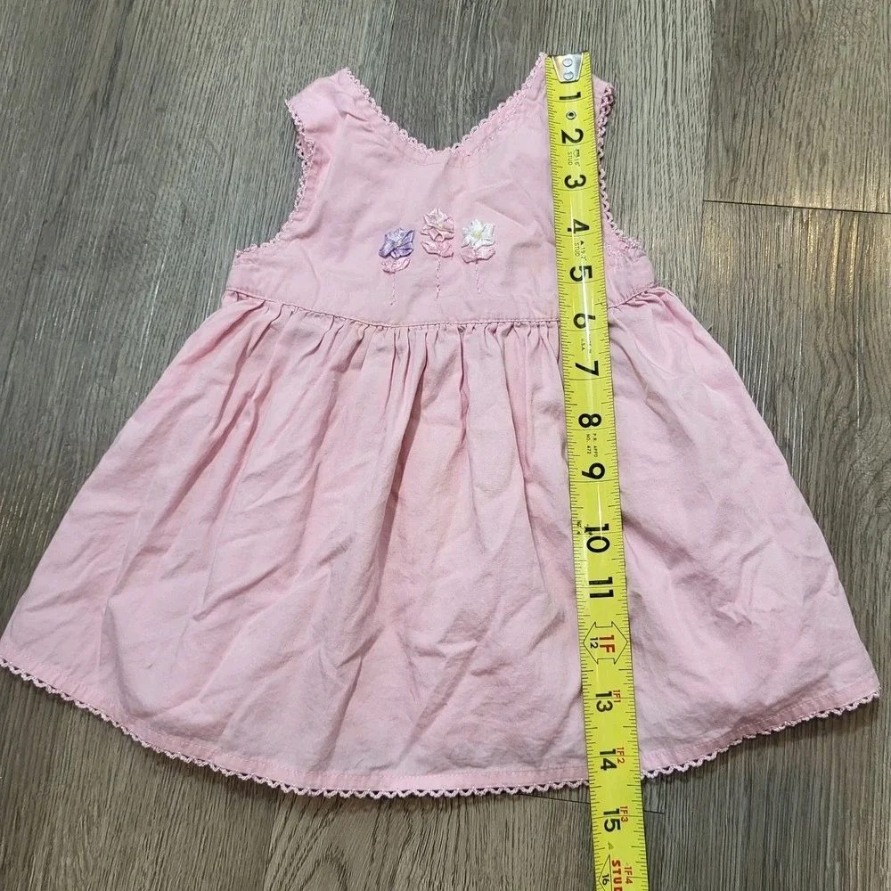 Vintage Y2K Children's Place Baby Pink Dress Size 0-3 Months